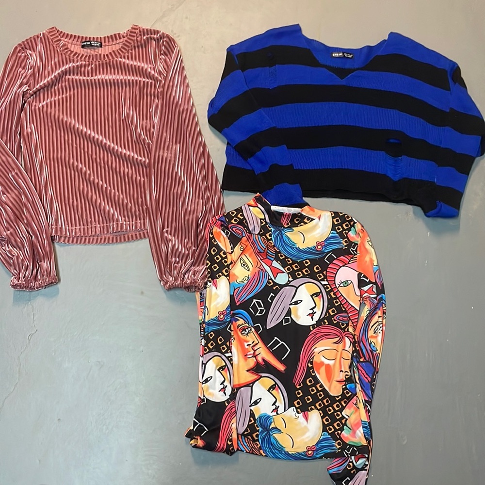 SHEIN Long Sleeve Tops